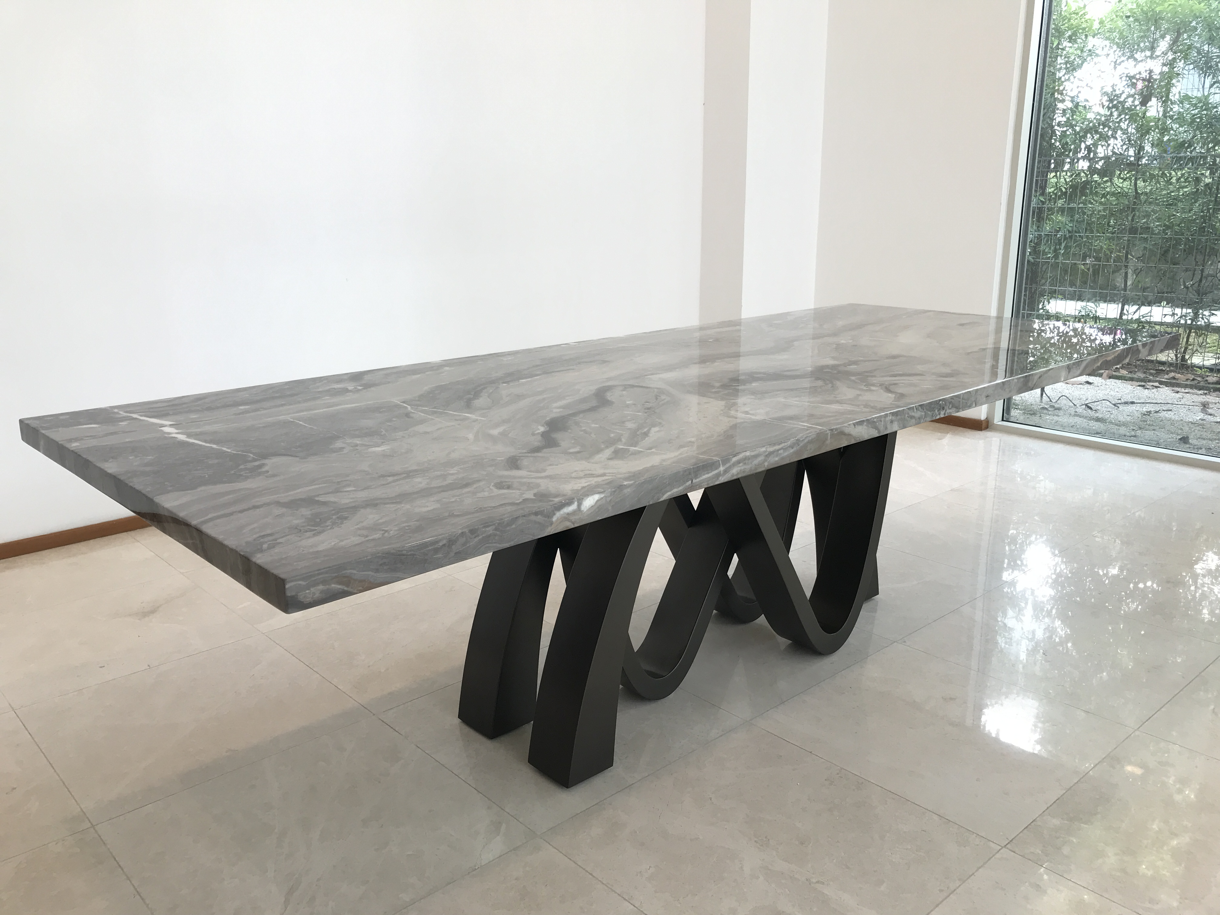 Serra Arabescato Orobico | Marble Dining Table | Decasa Marble Marble Dining Table