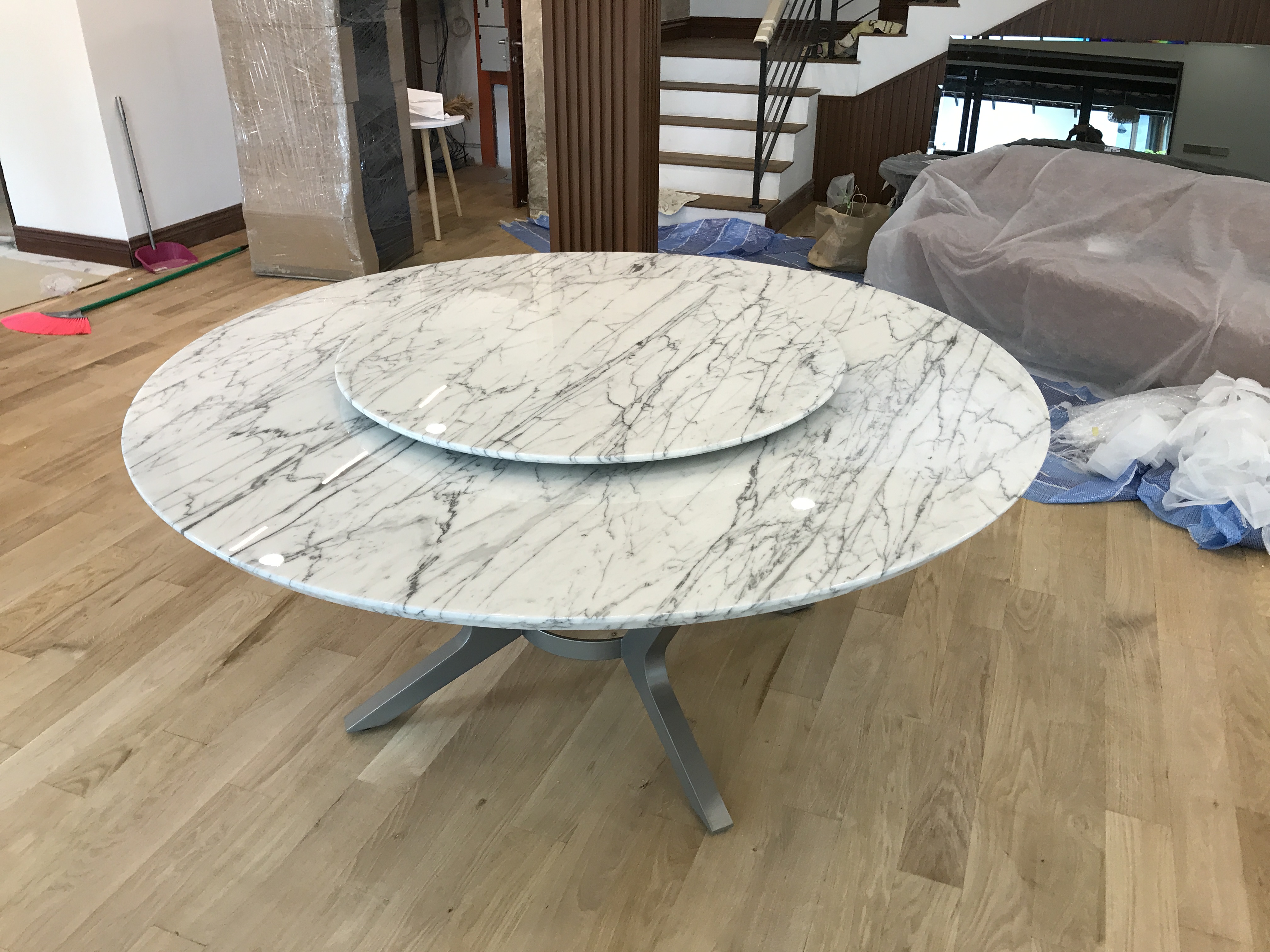 Stojic Statuario | Marble Dining Table | Decasa Marble Marble Dining Table