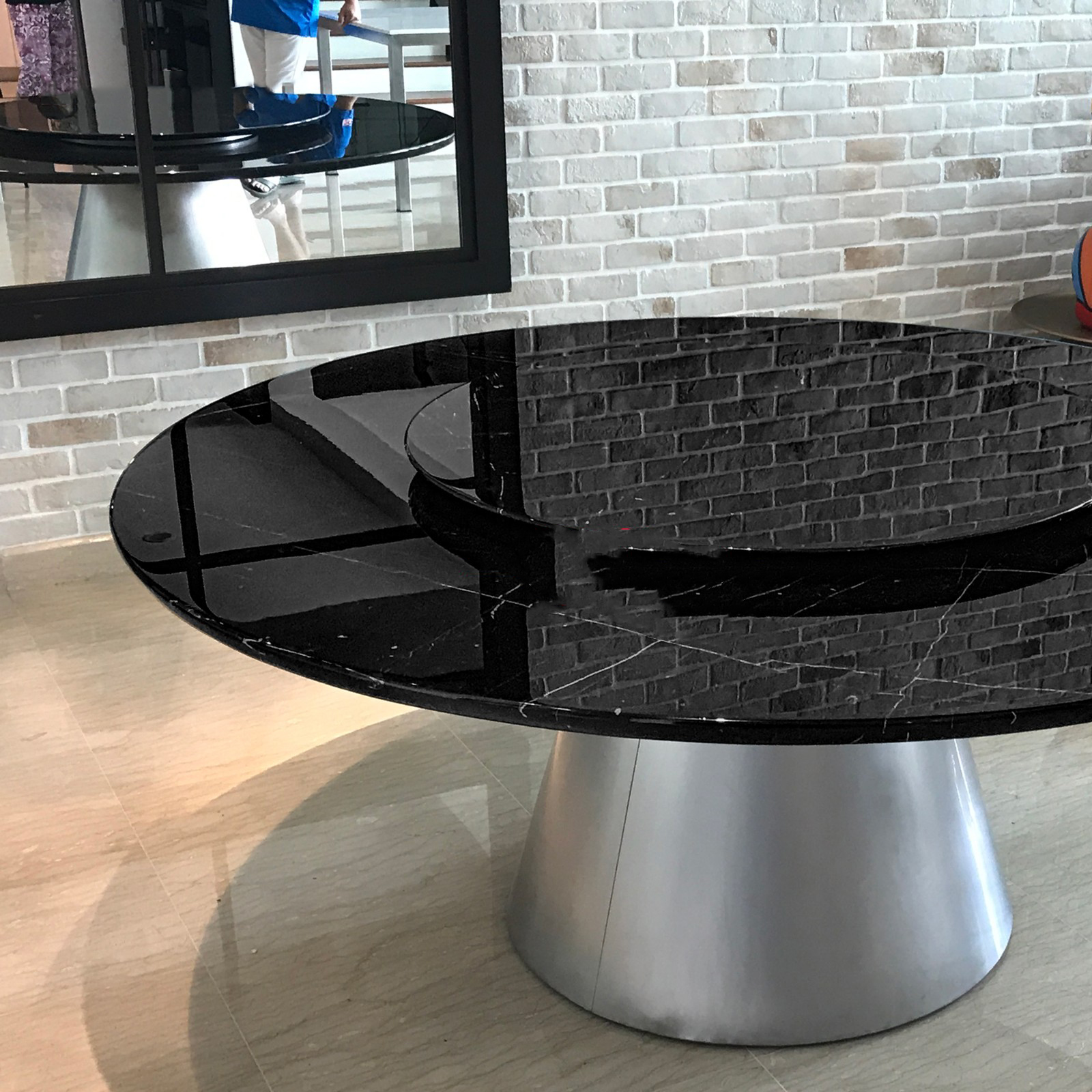Belluci Black Marquina | Marble Dining Table | Decasa Marble Marble Dining Table