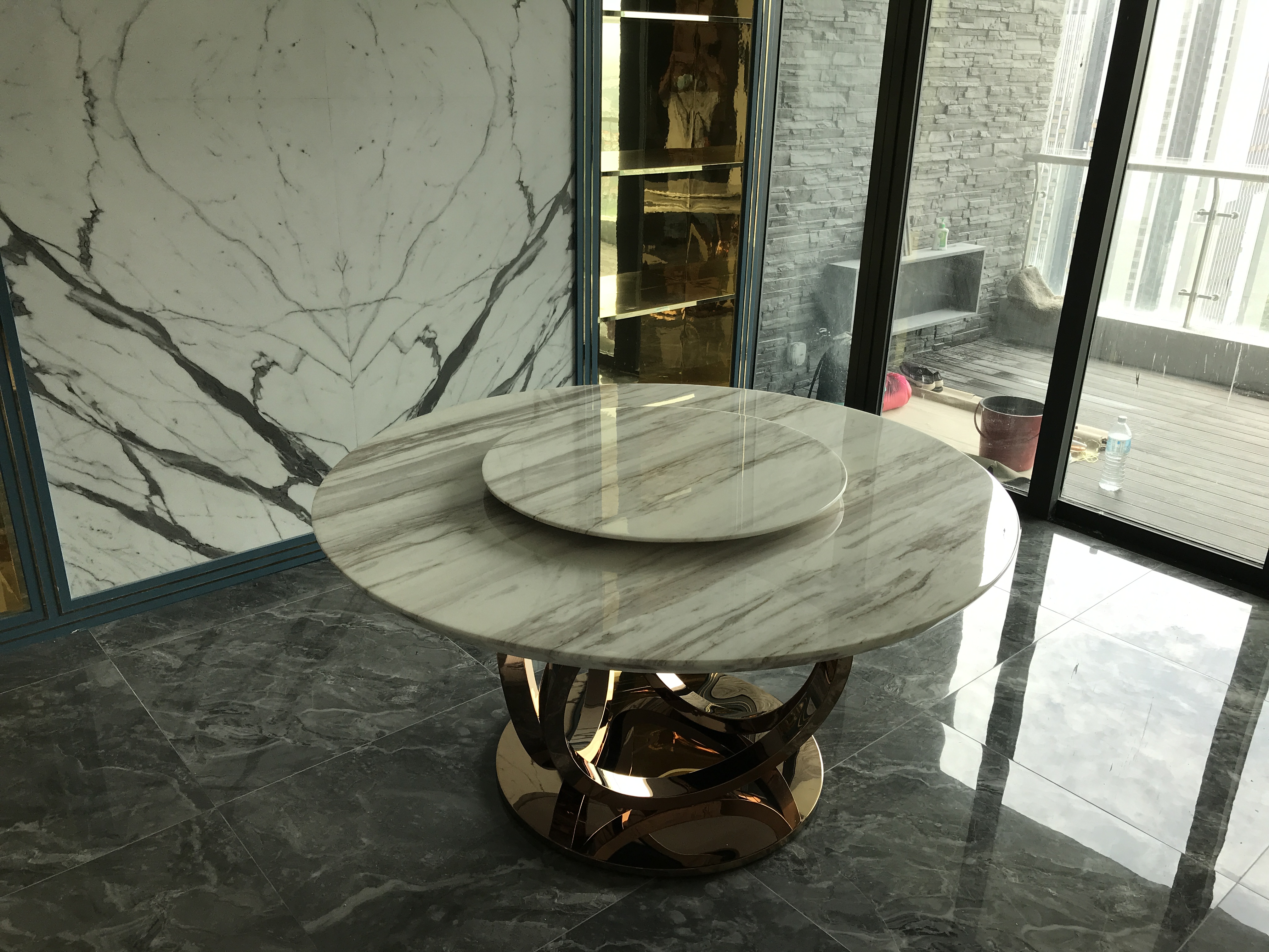 Kahlo O Volakas | Marble Dining Table | Decasa Marble Marble Dining Table