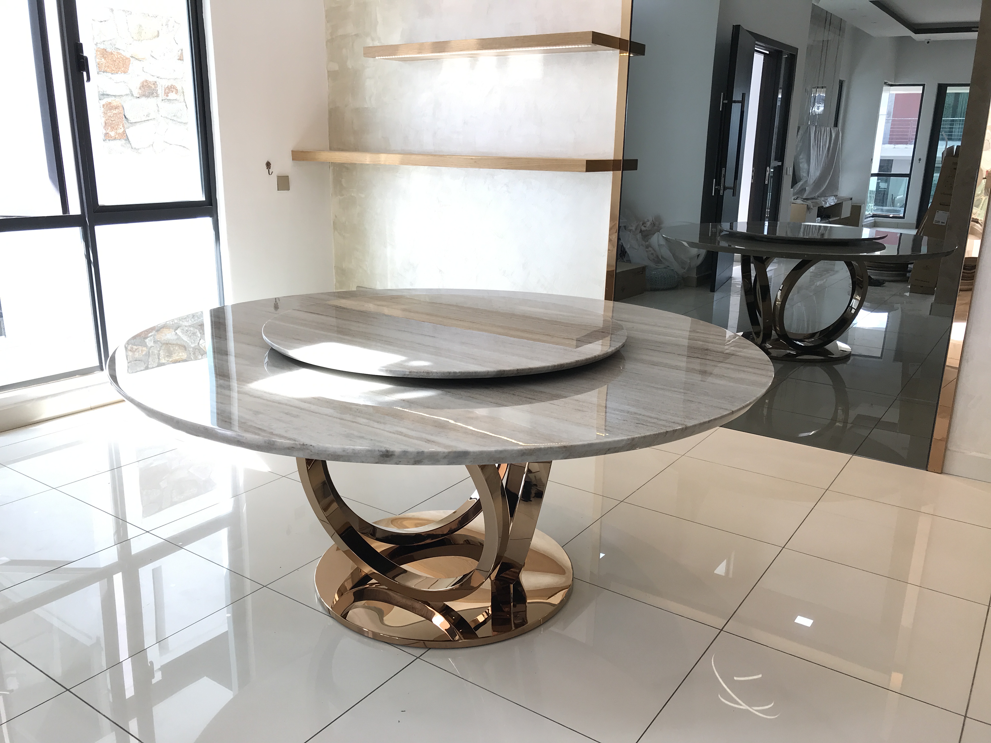 Kahlo O Palisandro | Marble Dining Table | Decasa Marble Marble Dining Table