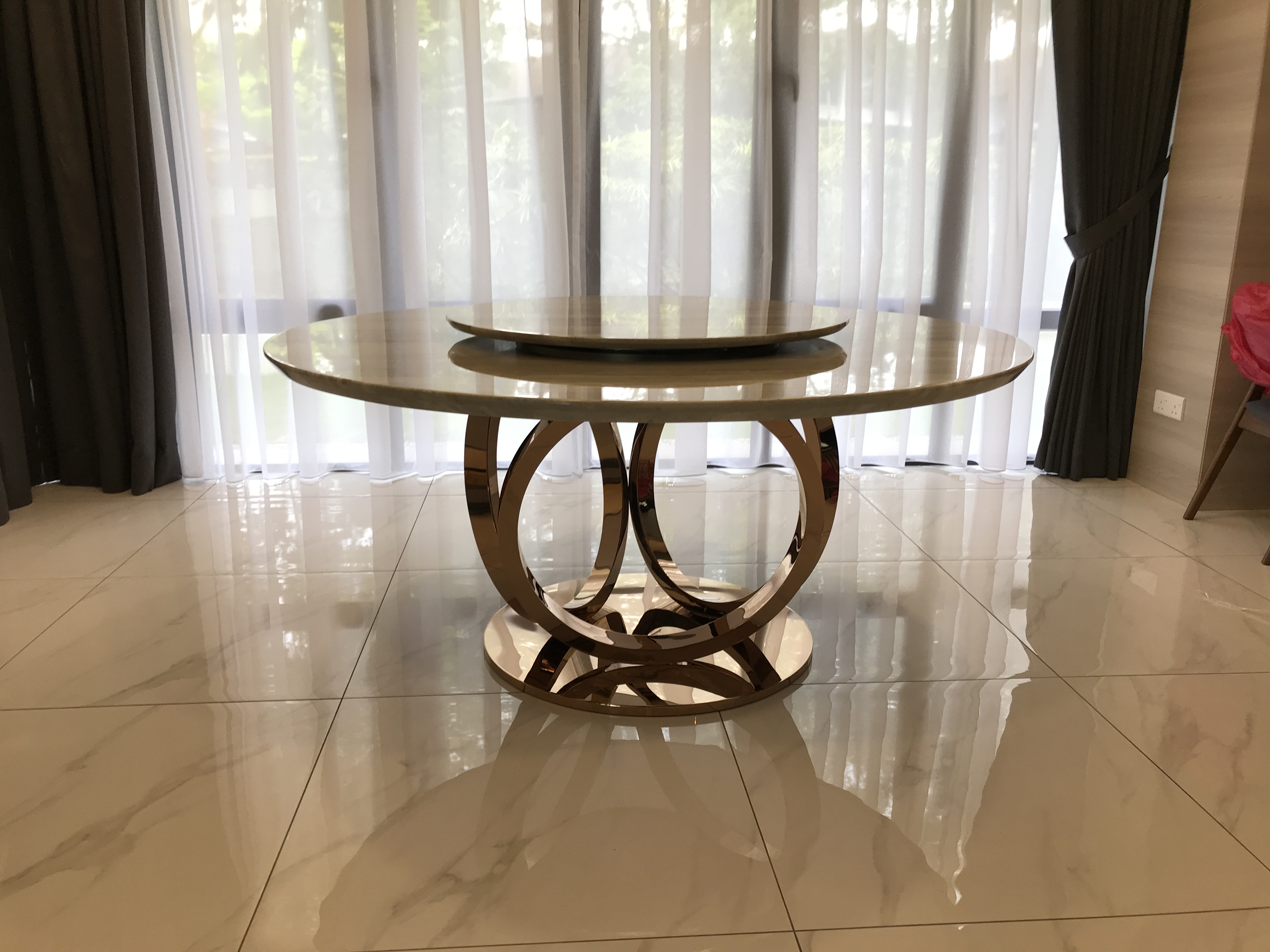 Kohlo O Palisandro | Marble Dining Table | Decasa Marble Marble Dining Table