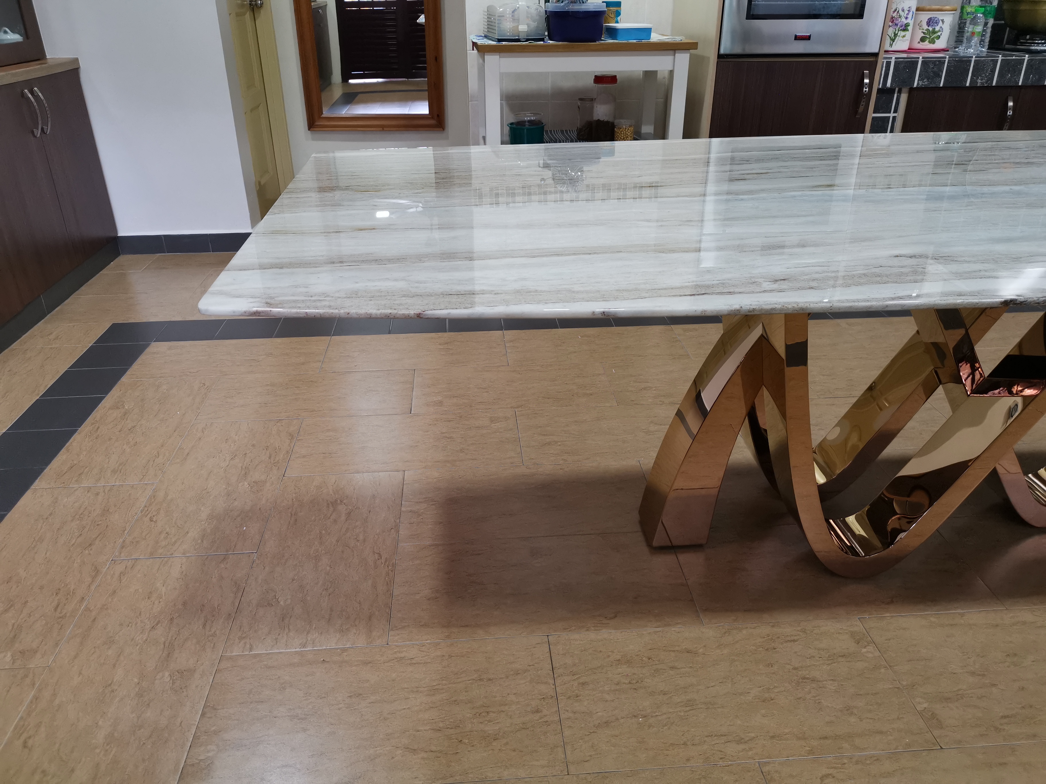 Serra Palisandro | Marble Dining Table | Decasa Marble Marble Dining Table